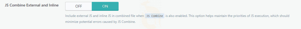 js combine external and inline