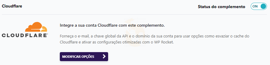 Complemento CloudFlare WP Rocket