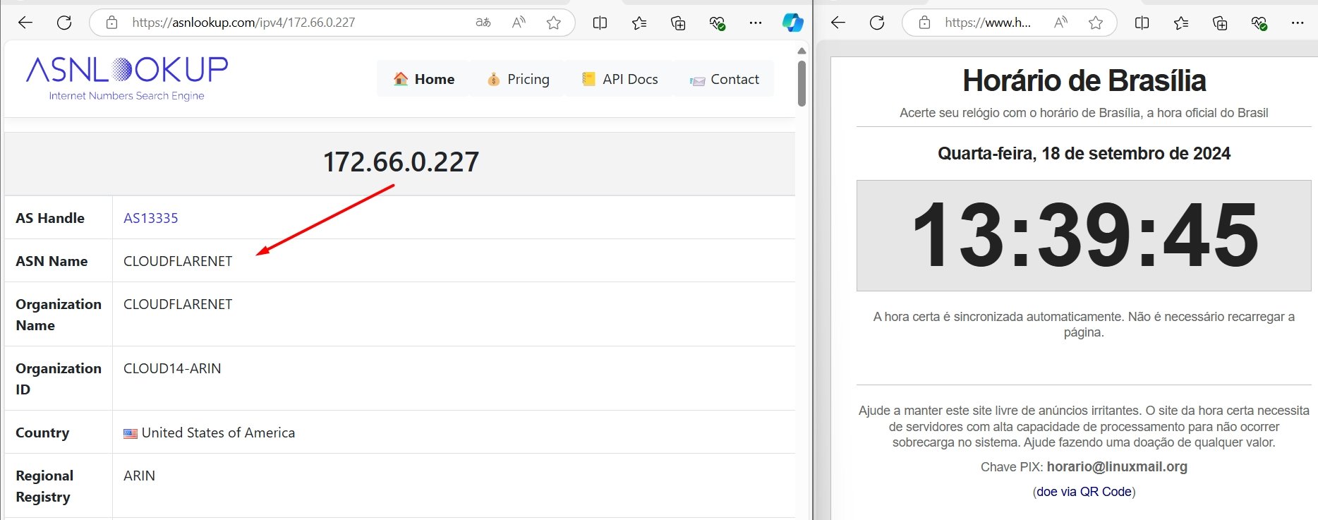 ASN IP x twitter dns2 CloudFlare