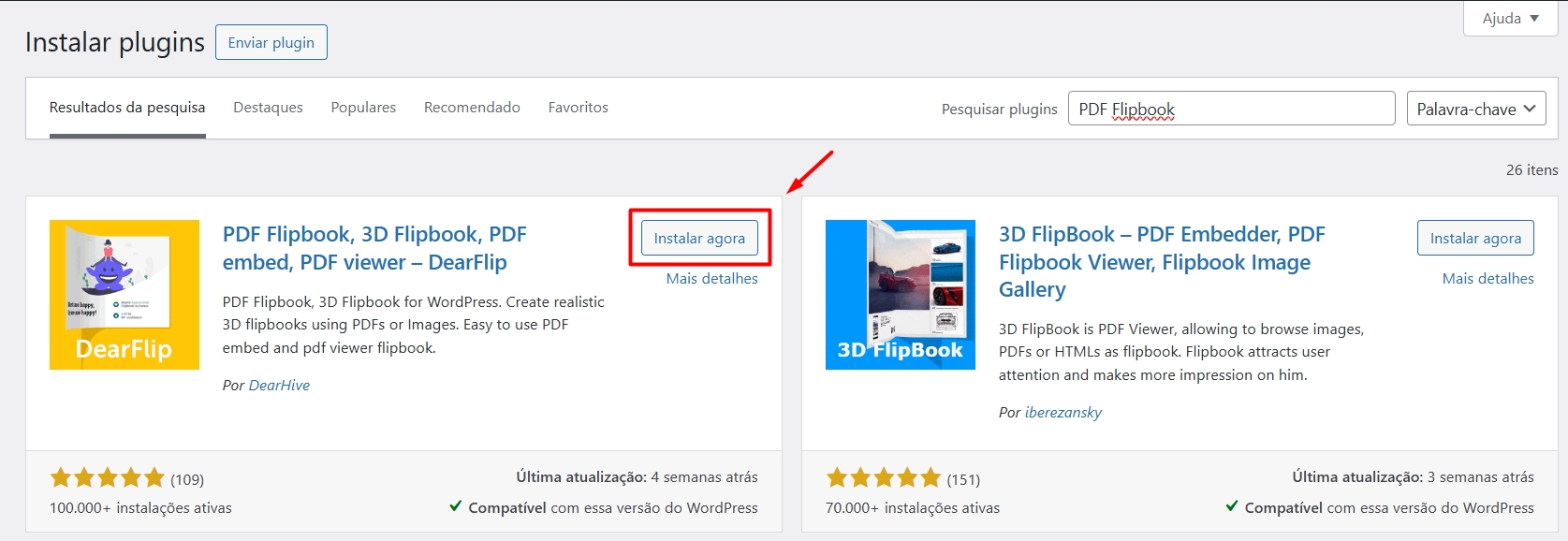 instalar plugin pdf flipbook