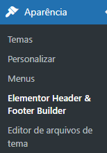 Elementor header & footer