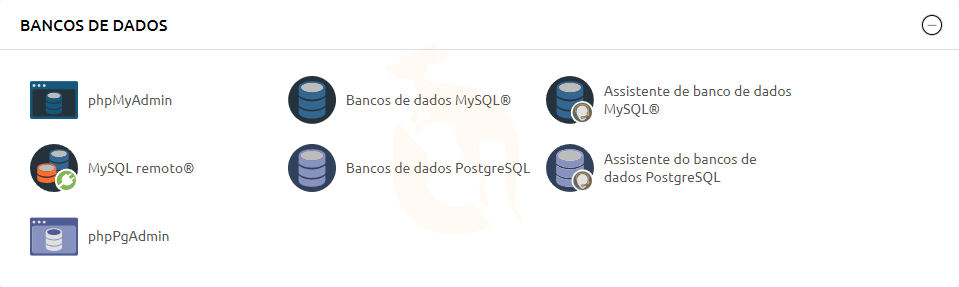 Banco de dados cpanel