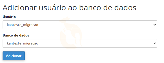 Adicionar usuário ao banco de dados