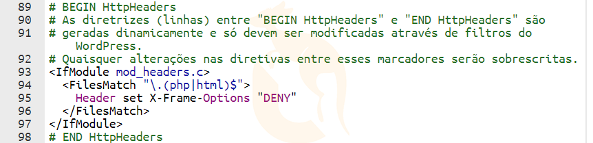 Cabeçalhos inseridos no HTACCESS