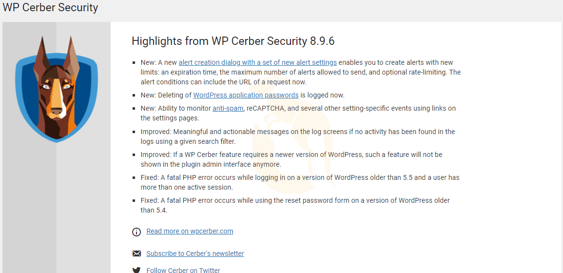 Plugin WordPress Cerber