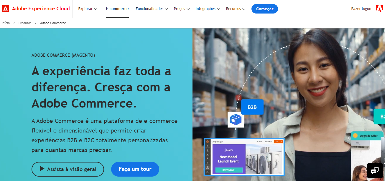 Plataforma e-commerce Magento (Adobe Commerce)