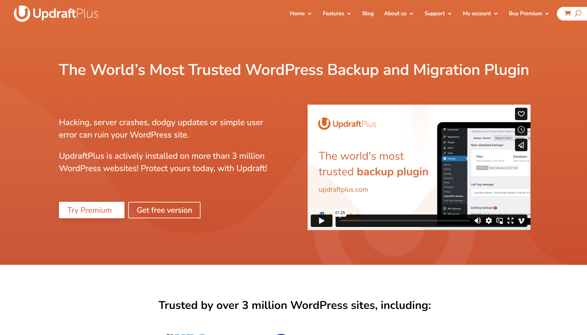 UpdraftPlus Backups WordPress